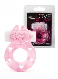 Розовое эрекционное виброкольцо в форме зайчика - 1137 - в Чебоксарах купить с доставкой