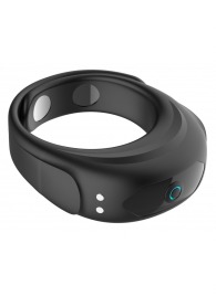Черное эрекционное виброкольцо на ремешках - Boys of Toys - в Чебоксарах купить с доставкой