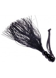 Черная силиконовая плетка - 25,4 см. - Boys of Toys - купить с доставкой в Чебоксарах