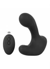 Черная анальная вибропробка с функцией расширения RC Butt Plug with 3 functions - Orion - в Чебоксарах купить с доставкой