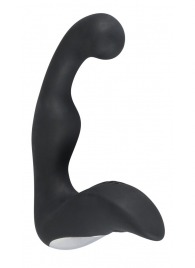 Черный перезаряжаемый стимулятор простаты с вибрацией - 14,6 см. - Orion - в Чебоксарах купить с доставкой