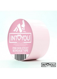 Розовый скотч для фиксации Non-Sticky Bondage Tape - 15 м. - Intoyou - купить с доставкой в Чебоксарах