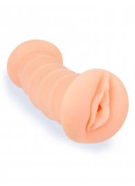 Телесный двусторонний мастурбатор с вибропулей и эрекционными кольцами в комплекте - Sexy Girl - в Чебоксарах купить с доставкой