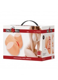 Телесный мастурбатор Liora с 2 любовными тоннелями - Baile - в Чебоксарах купить с доставкой