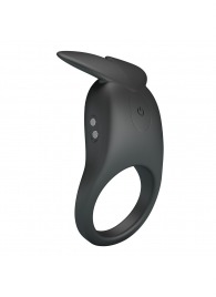 Черное перезаряжаемое виброкольцо Carlton - Baile - в Чебоксарах купить с доставкой