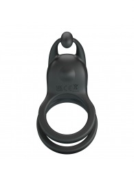 Черное перезаряжаемое виброкольцо Goodwin - Baile - в Чебоксарах купить с доставкой