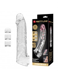 Прозрачный фаллоудлинитель с подхватом мошонки Silas - 26 см. - Baile - в Чебоксарах купить с доставкой