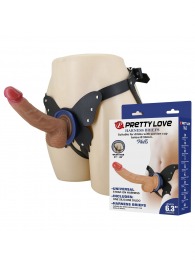 Поясной страпон Wells: трусики в форме бабочки и фаллоимитатор-насадка - Baile - купить с доставкой в Чебоксарах