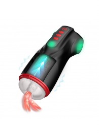 Интерактивный мастурбатор Raven с вакуумом, вибрацией и подсветкой - Shots Media BV - в Чебоксарах купить с доставкой