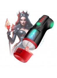 Интерактивный мастурбатор Raven с вакуумом, вибрацией и подсветкой - Shots Media BV - в Чебоксарах купить с доставкой