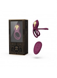 Фиолетовое эрекционное виброкольцо Bayek с пультом ДУ - Zalo - в Чебоксарах купить с доставкой