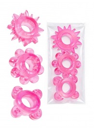 Комплект из 3 розовых эрекционных колец - Erowoman-Eroman - в Чебоксарах купить с доставкой