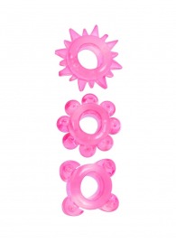 Комплект из 3 розовых эрекционных колец - Erowoman-Eroman - в Чебоксарах купить с доставкой