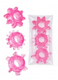 Комплект из трех розовых эрекционных колец - Erowoman-Eroman - в Чебоксарах купить с доставкой