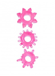 Комплект из трех розовых эрекционных колец - Erowoman-Eroman - в Чебоксарах купить с доставкой