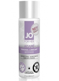 Лубрикант на водной основе для женщин JO AGAPE LUBRICANT ORIGINAL - 60 мл. - System JO - купить с доставкой в Чебоксарах