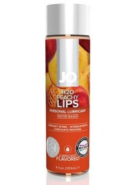 Лубрикант на водной основе с ароматом персика JO Flavored Peachy Lips - 120 мл. - System JO - купить с доставкой в Чебоксарах