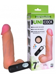 Фаллическая насадка Харнесс UNICOCK 7  с вибрацией - 19 см. - LOVETOY (А-Полимер) - купить с доставкой в Чебоксарах