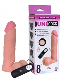 Фаллическая насадка Харнесс UNICOCK 8  с вибрацией - 20 см. - LOVETOY (А-Полимер) - купить с доставкой в Чебоксарах