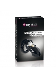 Пояс верности с электростимуляцией Mystim Pubic Enemy No1 Black Edition - MyStim - купить с доставкой в Чебоксарах