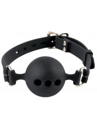 Силиконовый кляп-шар с отверстиями для дыхания Silicone Breathable Ball Gag Small - Pipedream - купить с доставкой в Чебоксарах