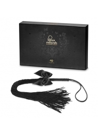 Чёрная плётка Lilly Whip Bijoux - Bijoux Indiscrets - купить с доставкой в Чебоксарах