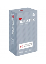 Презервативы с точками Unilatex Dotted - 12 шт. + 3 шт. в подарок - Unilatex - купить с доставкой в Чебоксарах