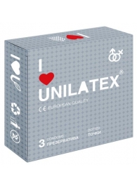 Презервативы с точками Unilatex Dotted - 3 шт. - Unilatex - купить с доставкой в Чебоксарах