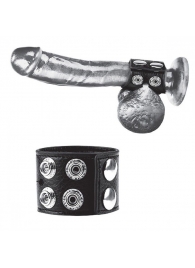 Ремень на член и мошонку 1.5  Cock Ring With Ball Strap - BlueLine - купить с доставкой в Чебоксарах