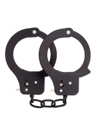 Чёрные наручники из листового металла BONDX METAL CUFFS BLACK - Dream Toys - купить с доставкой в Чебоксарах