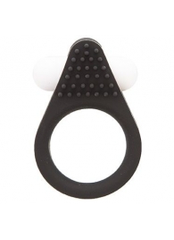 Чёрное эрекционное кольцо LIT-UP SILICONE STIMU RING 1 BLACK - Dream Toys - в Чебоксарах купить с доставкой