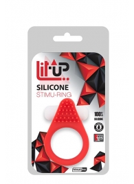 Красное эрекционное кольцо LIT-UP SILICONE STIMU RING 1 RED - Dream Toys - в Чебоксарах купить с доставкой