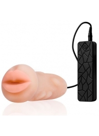 Мастурбатор-ротик с вибрацией REALSTUFF VIBRATING MASTURBATOR MOUTH - Dream Toys - в Чебоксарах купить с доставкой