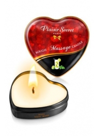 Массажная свеча с ароматом мохито Bougie Massage Candle - 35 мл. - Plaisir Secret - купить с доставкой в Чебоксарах