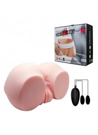 Телесный мастурбатор с двумя любовными тоннелями и вибрацией - Baile - в Чебоксарах купить с доставкой