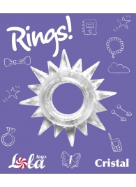 Прозрачное эрекционное кольцо Rings Cristal - Lola Games - в Чебоксарах купить с доставкой