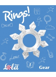 Прозрачное эрекционное кольцо Rings Gear - Lola Games - в Чебоксарах купить с доставкой