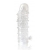 Закрытая прозрачная рельефная насадка Crystal sleeve - 13 см. - Erowoman-Eroman - в Чебоксарах купить с доставкой