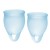 Набор голубых менструальных чаш Feel confident Menstrual Cup - Satisfyer - купить с доставкой в Чебоксарах