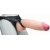 Телесный реалистичный фаллоимитатор на черных трусиках Real Big Strap-On - 34,5 см. - LOVETOY (А-Полимер) - купить с доставкой в Чебоксарах