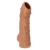 Телесная насадка с пупырышками и открытой головкой Nude Sleeve L - 14 см. - KOKOS - в Чебоксарах купить с доставкой