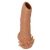Телесная насадка с усиками и открытой головкой Nude Sleeve L - 14 см. - KOKOS - в Чебоксарах купить с доставкой