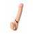 Телесный безремневой вибрострапон Vibrating Bendable Strap-On L - Strap-on-me - купить с доставкой в Чебоксарах