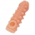 Телесная закрытая насадка с шариками Cock Sleeve Size L - 17,6 см. - KOKOS - в Чебоксарах купить с доставкой