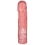 Розовая фаллическая насадка Vac-U-Lock 8  Crystal Jellies Dong - 20,3 см. - Doc Johnson - купить с доставкой в Чебоксарах