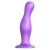 Фиолетовая насадка Strap-On-Me Dildo Plug Curvy size L - Strap-on-me - купить с доставкой в Чебоксарах