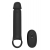 Черная насадка-удлинитель с вибрацией Vibrating Extender With Remote - Dream Toys - в Чебоксарах купить с доставкой