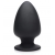 Черная мягкая анальная пробка Squeezable Large Anal Plug - 13,2 см. - XR Brands