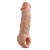 Телесная насадка-удлинитель Intrepid 9.25 Inch Realistic Penis Extender Sleeve - 23,5 см. - Blush Novelties - в Чебоксарах купить с доставкой