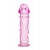 Гладкая розовая насадка с усиками под головкой - 12,5 см. - Toyfa Basic - в Чебоксарах купить с доставкой